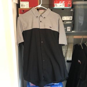 Vans Button Up Short Sleeve Two Tone Men’s Medium